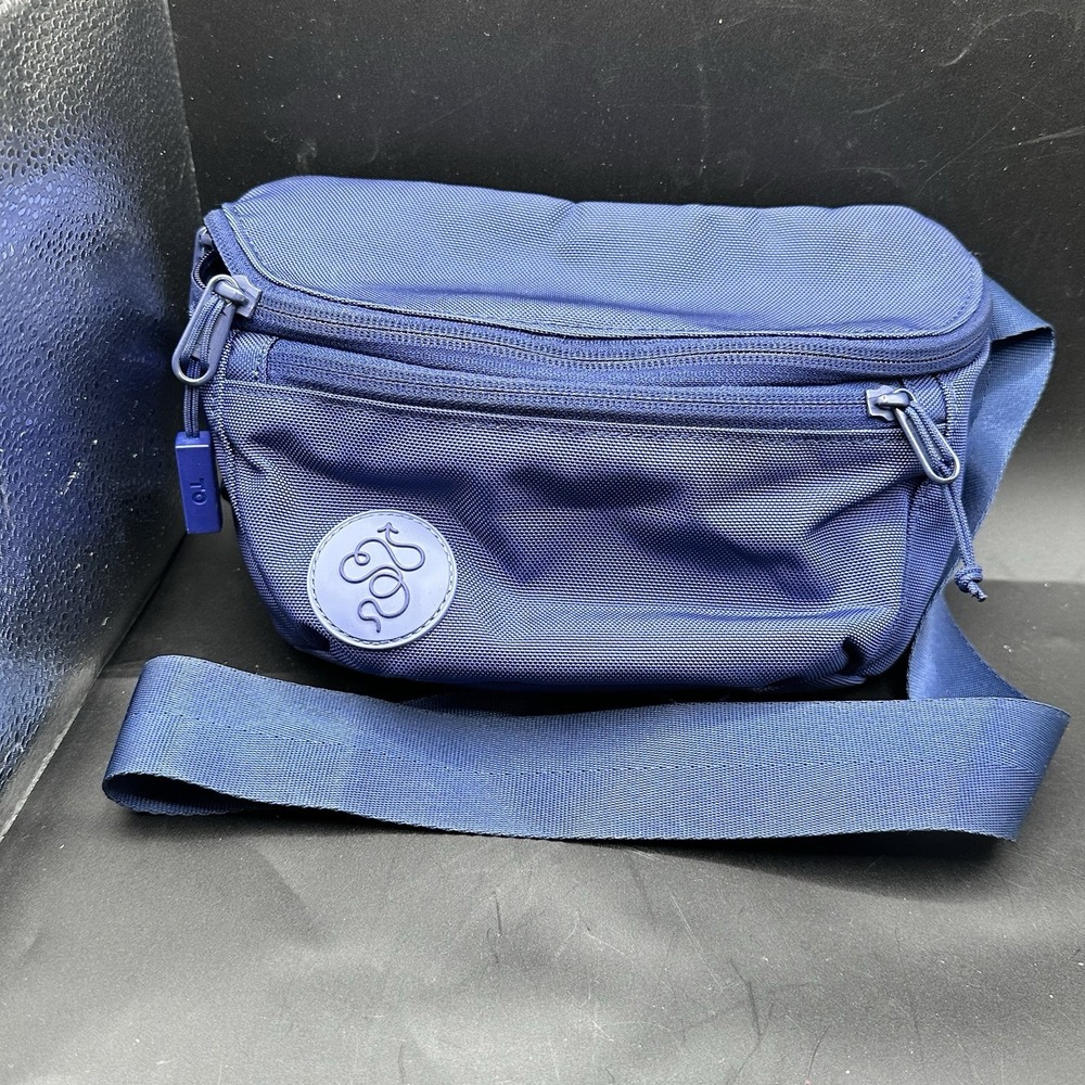 Baboon To The Moon: 3L Dark Cobalt Blue Fanny Pack Belt Bag Festival Streetwear